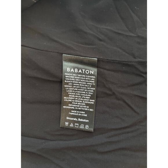 BABATON LONGLINE VEST FRONT BUTTON SIZE 4 BLACK NWOT - Picture 7 of 7